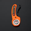 Orange + black handle bag