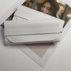 Korean style leather glasses case white