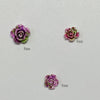 Purple green tie dye / 8mm