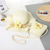 Flowers - milky white / single hat (52cm 2-5 years old)