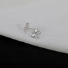 Five petal stud earrings (platinum gold)