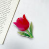 Transparent stand - red tulip