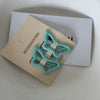Little butterfly bb clip - blue green