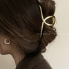 Metal clip cross gold