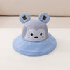 Little monkey bear blue / 3-8 years old (hat circumference 50-54cm) + windproof rope