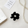 Transparent bracket - black line - black flower