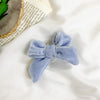 Bow knot holder - velvet - blue