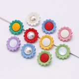 Cute cartoon flower button sweater cardigan color resin flower children baby clothes decoration hand-sewn buttons