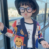 Boys and girls sweater cardigan children boy baby coat knitted foreign style baby spring clothes spring and autumn new