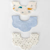 Whale blue dot star moon gauze waterproof 3 pack