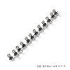 1#[white]-rhinestone flower small clip 12 packs
