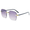 Gradient purple film with gold frame