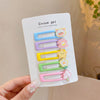 Bear mixed style hair clip 5 card pack