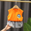 Happy bean yellow [pure cotton] / 80 recommended height 75cm