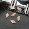 Pink-yellow gradient gold foil / 23x11mm hole diameter about 1mm 10 pcs/pack