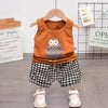 Owl coffee color [cotton] / 80 recommended height 75cm