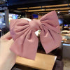 (pink) bowknot spring clip
