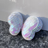 4# sequin butterfly accessories - symphony white semi-finished product