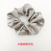 Crystal satin circle silver gray