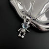 White space bunny necklace
