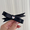 Leather flash diamond - black double knot