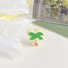 Milky white+green