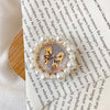 Pearl diamond ring - no. 1 tie bow - white