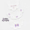 Purple ribbon three-piece set