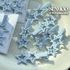 One baby blue hollow star hairpin