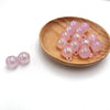 Glitter luminous jelly hanging hole - pink