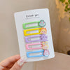 Animal mixed style hair clip 5 card pack