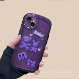 Suitable for nova11 glory X50 little chubby girl BABY bear three-dimensional doll transparent tpu mobile phone shell fine hole