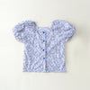 Blue floral w-s224 / 90cm