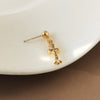 One s925 silver pin stud earrings