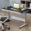Lifting type/with drawer/black glass / length 80*width 60