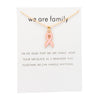 Pink ribbon silver card