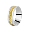 Silver-plated gold-backed dragon pattern sequins / number 7