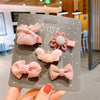 8#pink crown bow