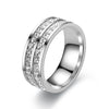 8mm silver double row / number 5