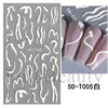 Embossed sticker 5d-t05 white (bare chip) / normal specifications