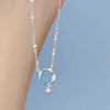 Chasing dream galaxy necklace (white k)
