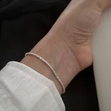 Japanese and Korean silver bracelets for women ins simple baby's breath sparkling bracelets girlfriend gift jewelry baby's breath bracelet