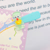 Luminous squidward hair clip