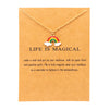 Green rainbow gold card