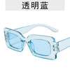 Transparent blue basket blue film