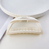 11cm semicircle - frosted milk white / ps/abs/pc