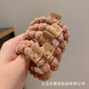 Doudou thread cloth label hair band (light coffee)