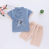 Partial-breasted crane blue / 90cm-130cm/1 hand 5 pieces
