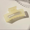 10.5cm frosted rectangle - yellow
