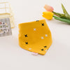 Triangular scarf - yellow plus sign